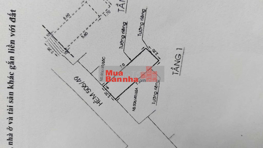 Bán nhà hẻm Lạc Long Quân