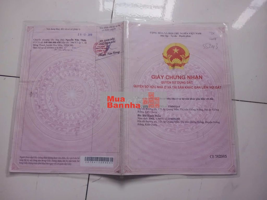 Nhà sổ riêng gần ủy ban thạnh Xuân Q12 nhà 2pn 48m2