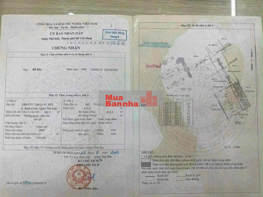 Nhà sổ chung mini gần trường tiểu học và Giáo xứ Bình Chiểu