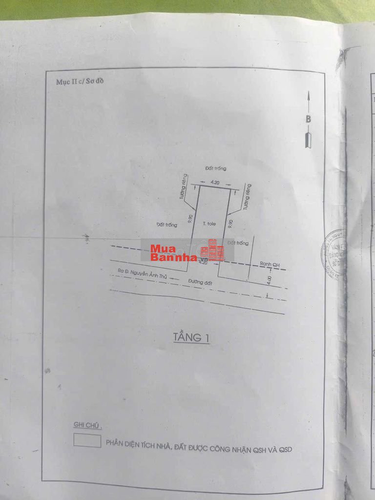 Nhà 4.2mx13m Sau Căn MT Dương Thị Mười Ngay Chợ Hạt Điều 3.850 Tỷ
