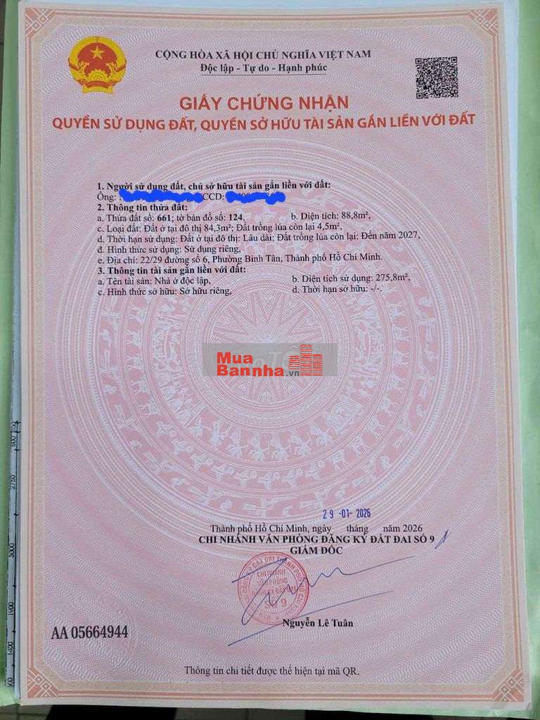 BÁN NHÀ 4 TÀNG HẺM 8M KHU ĐỒNG BỘ ĐƯỜNG SỐ 6 BÌNH TÂN GIÁ 7.4 TỶ (TL)