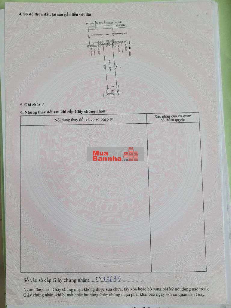 BÁN NHÀ 4 TÀNG HẺM 8M KHU ĐỒNG BỘ ĐƯỜNG SỐ 6 BÌNH TÂN GIÁ 7.4 TỶ (TL)