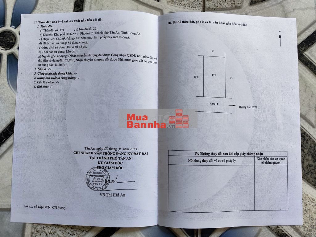 🔥 CẦN BÁN CĂN NHÀ CHÍNH CHỦ PHƯỜNG 7 LONG AN 🔥