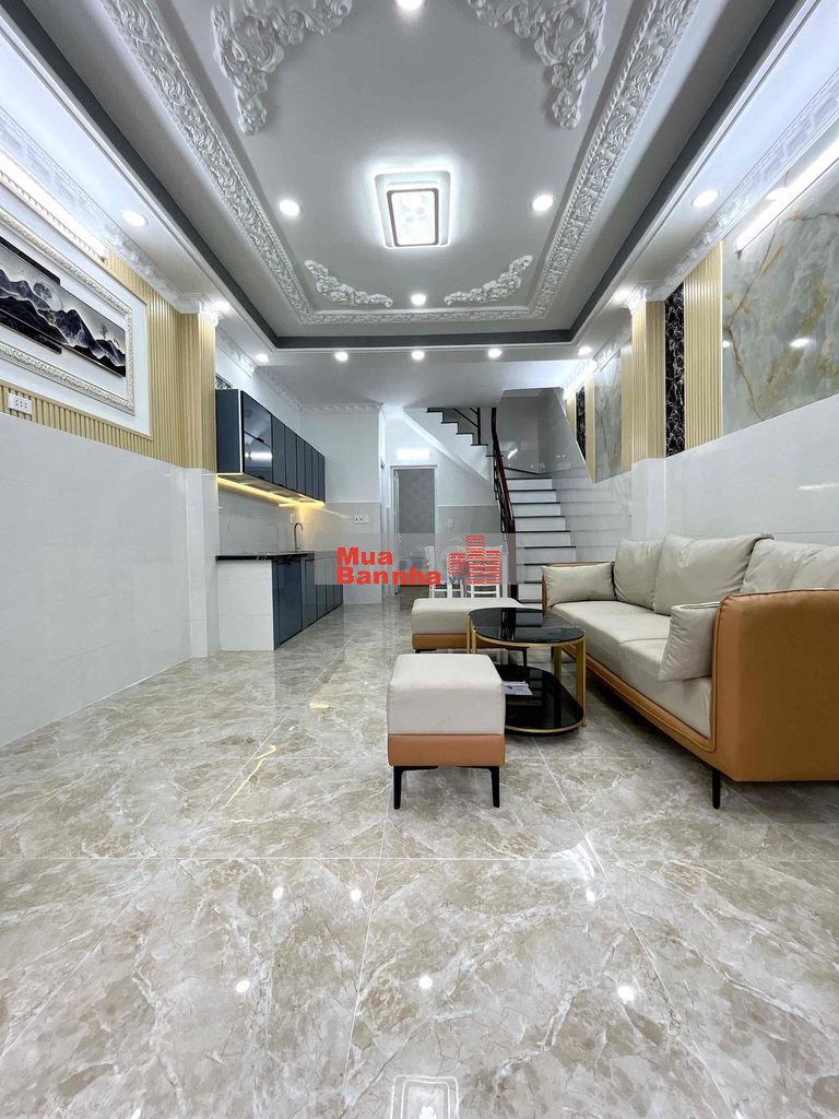 15m ra hẻm ô tô đậu DT:4x13,5m 2Tầng 3pn hẻm 1806 Huỳnh Tấn Phát.