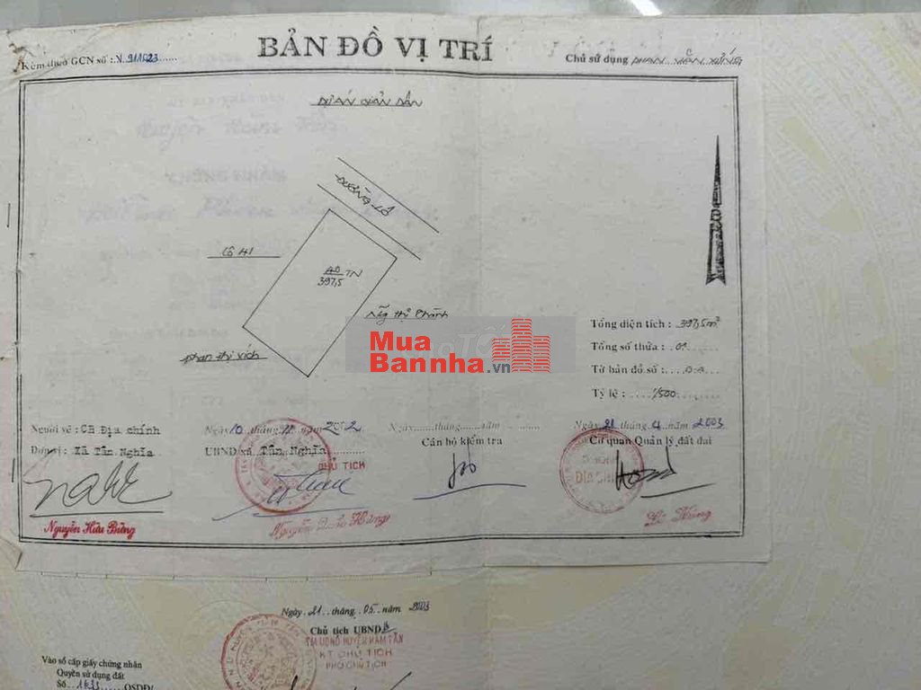 BÁN NHÀ KDC BÀN CỜ SÔNG PHAN – GẦN QUỐC LỘ 55 – FULL THỔ CƯ – GIÁ 1 TỶ