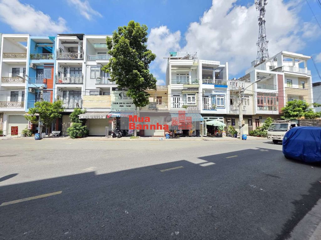Nhà phố mặt tiền kinh doanh kdc Hương Sen gần chợ Việt Lập,p An Bình
