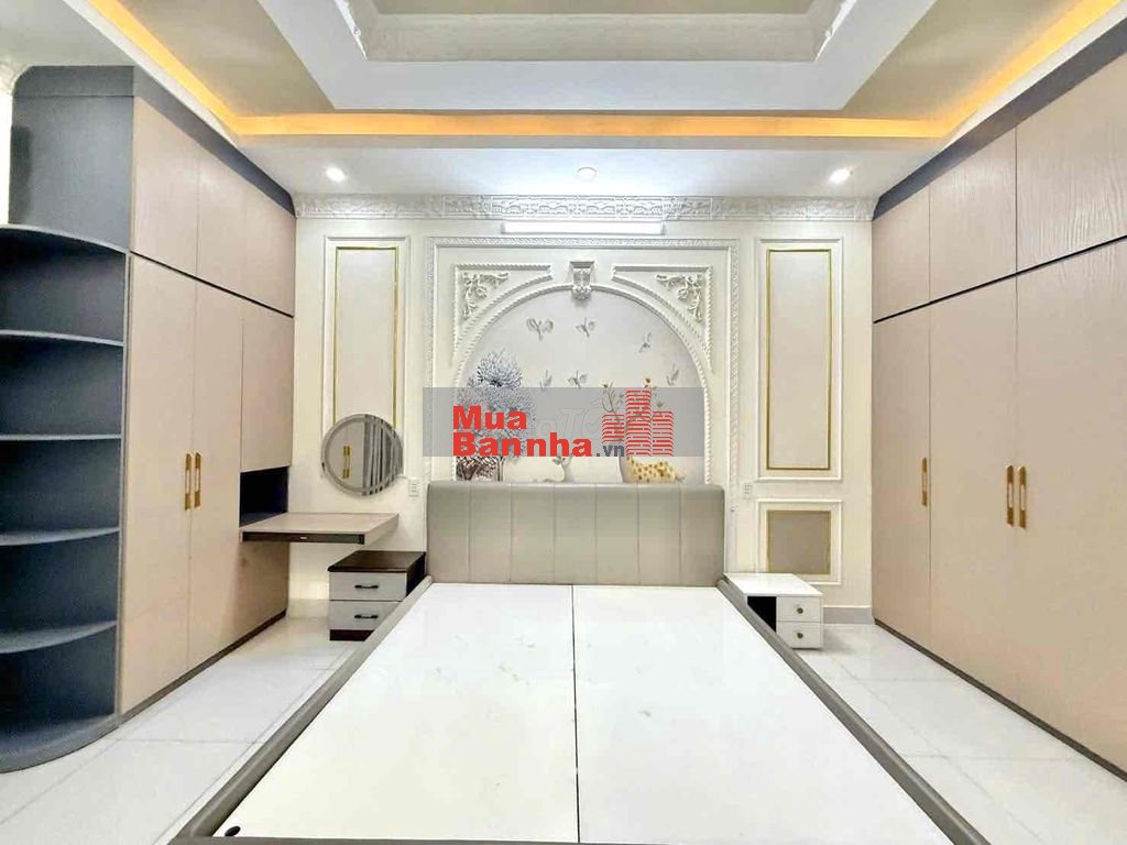 Nhà 4m x 15.5m 4.5 Tầng Hẻm nhựa 12m Khu đồng bộ Đường Hiệp Thành 13