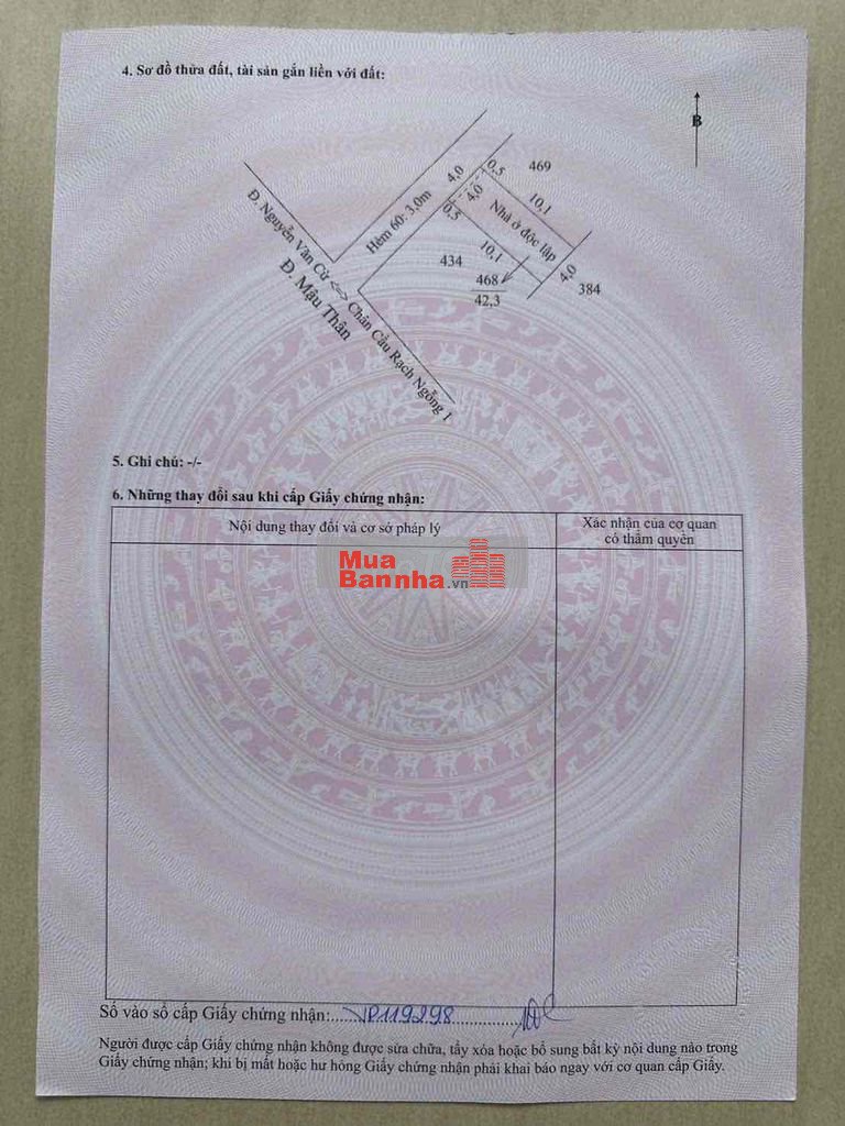 BÁN 2 CĂN NHÀ PHỐ TRỤC CHÍNH HẺM 60 MẬU THÂN