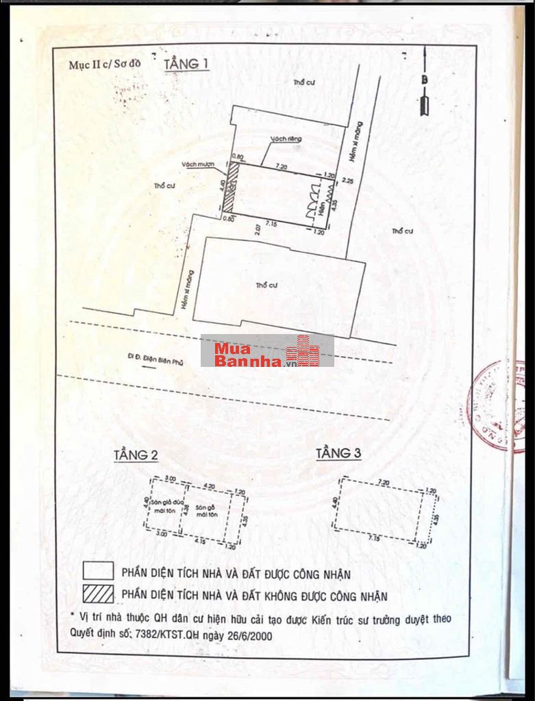 NHÀ 40m, 3 tầng, ĐIỆN BIÊN PHỦ 7 tỷ