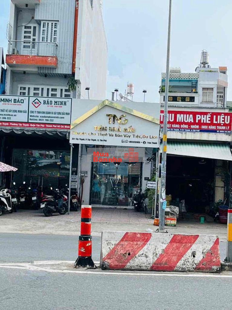 CHÍNH CHỦ GỬI BÁN NHÀ MẶT TIỀN KINH DOANH ĐƯỜNG TÂY THẠNH 8x25m