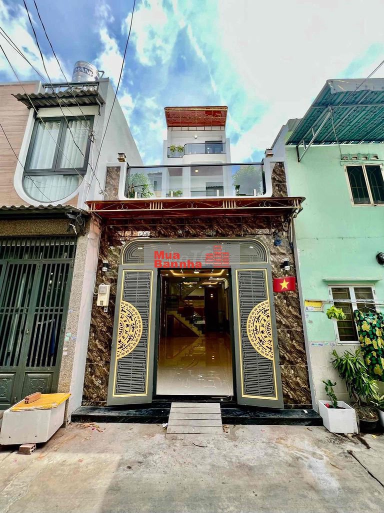 Nhà Bình Tân ( 4m x 15m ) Nhà Mới, Giáp Ngã Tư Bốn Xa