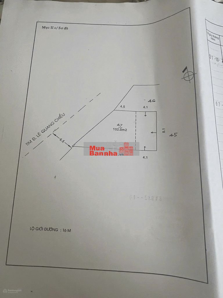 Bán nhà mặt tiền Quận Tân phú, DT:102m2, giá 13 tỷ (TL)