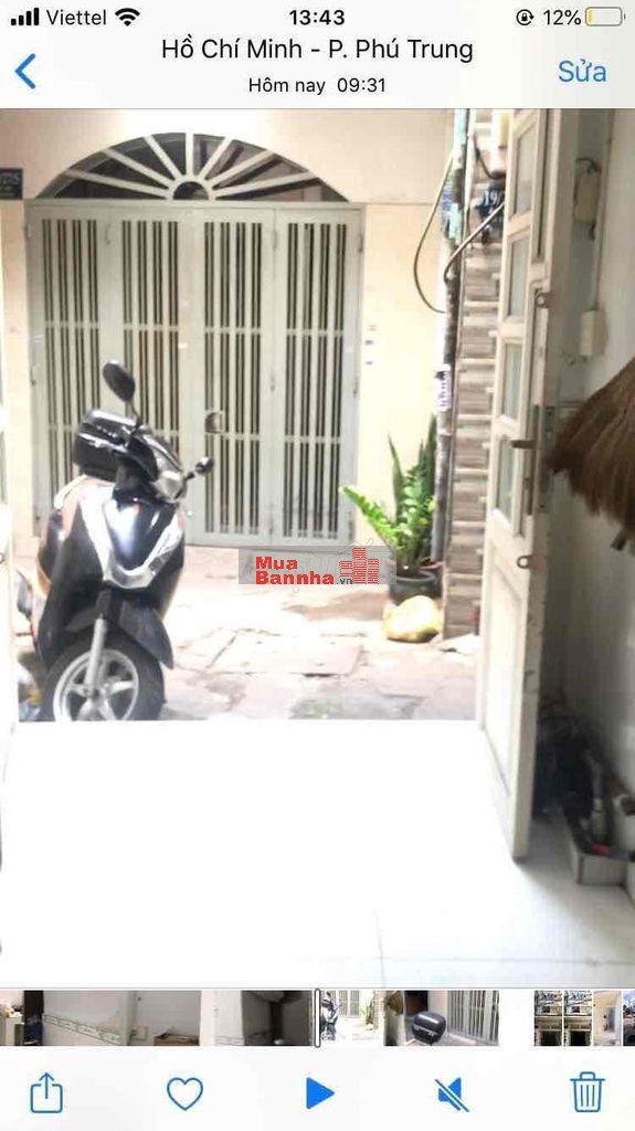 Chính chủ cần bán nhà Âu Cơ gồm 1lầu 1lửng sổ hồng hẻm xe máy thông tạ