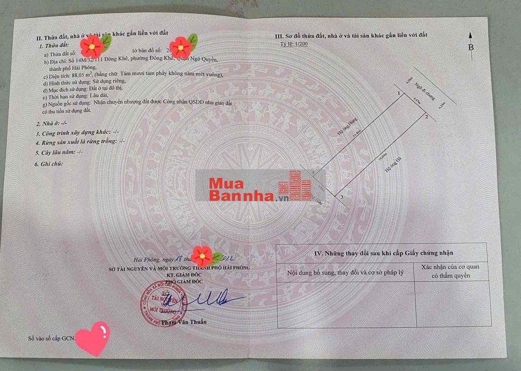 bán nhà 32/111 Đông Khê