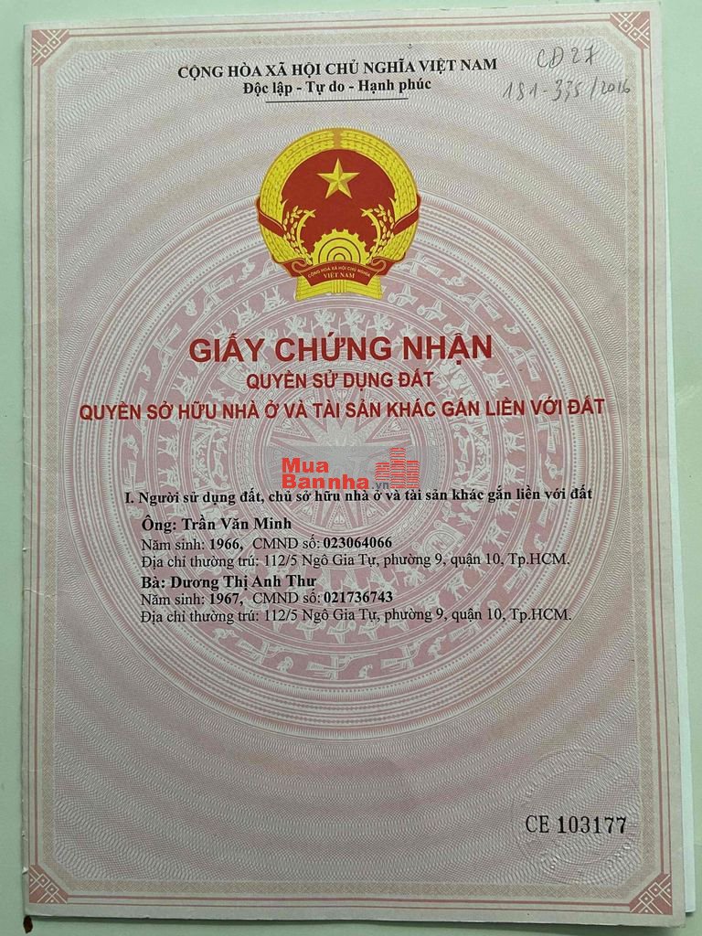 Nhà ở Quận 10, giá cả có thể thương lượng