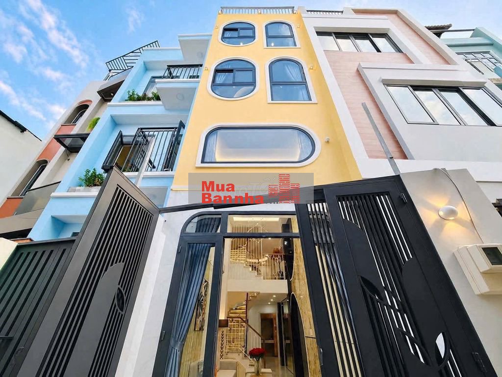 Nhà đẹp 42.5m2 nở hậu xây mới 5T, 4PN có PN trệt P. Hạnh Thông 6.98 tỷ