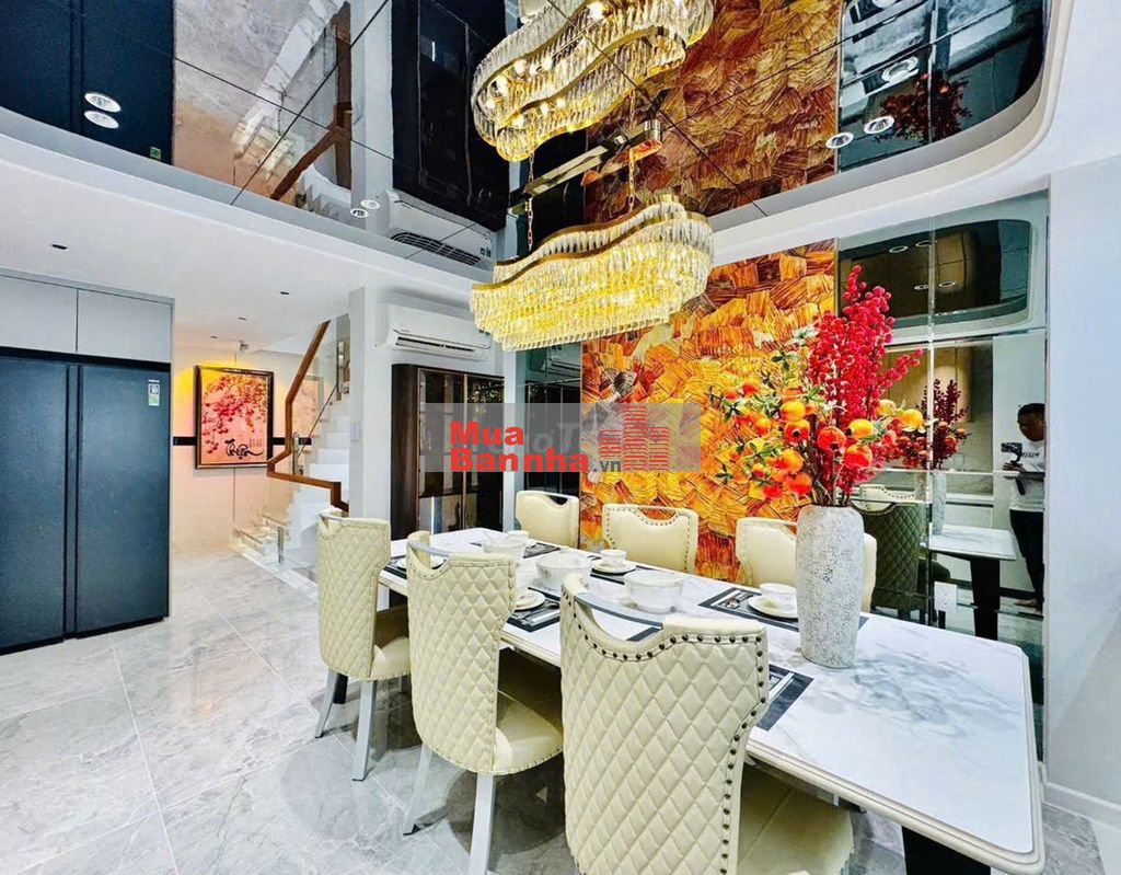 Nhà ĐẸP 166/3 Đặng Thùy Trâm. DT 4,8X13M. Trệt 3 Lầu