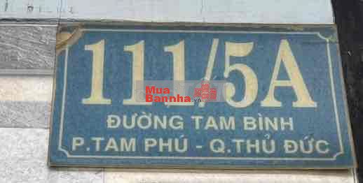 bán nhà hẻm 111/5a Tam Bình, TPHCM, 40m2, dtsd:120m2