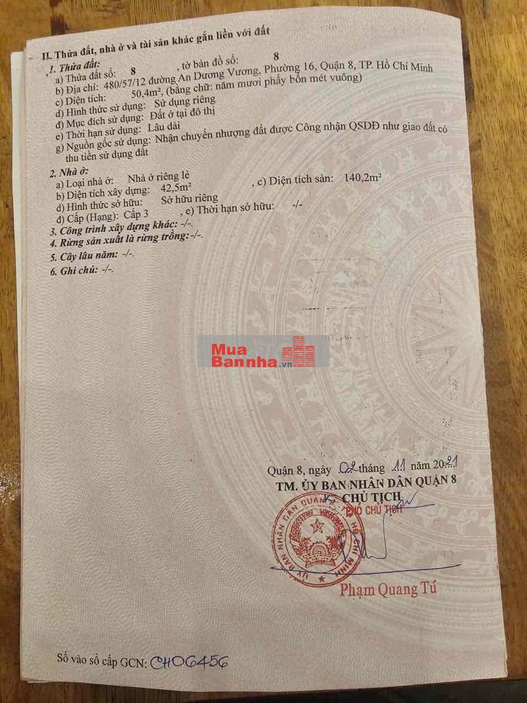 Bán nhà kdc đồng bộ nhỉnh 6 tỷ An Dương Vương P. Bình Phú
