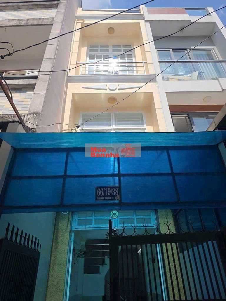 TRẦN VĂN QUANG P10 TÂN BÌNH 3 TẦNG 2PN.3WC GIÁ 3 TỶ350 GẦN CHỢ