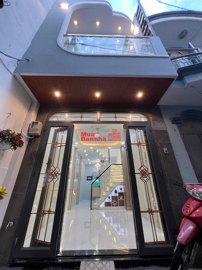 Nhà đúc 1trệt 1lầu giá4ty  phường 8 thông tây hội mới