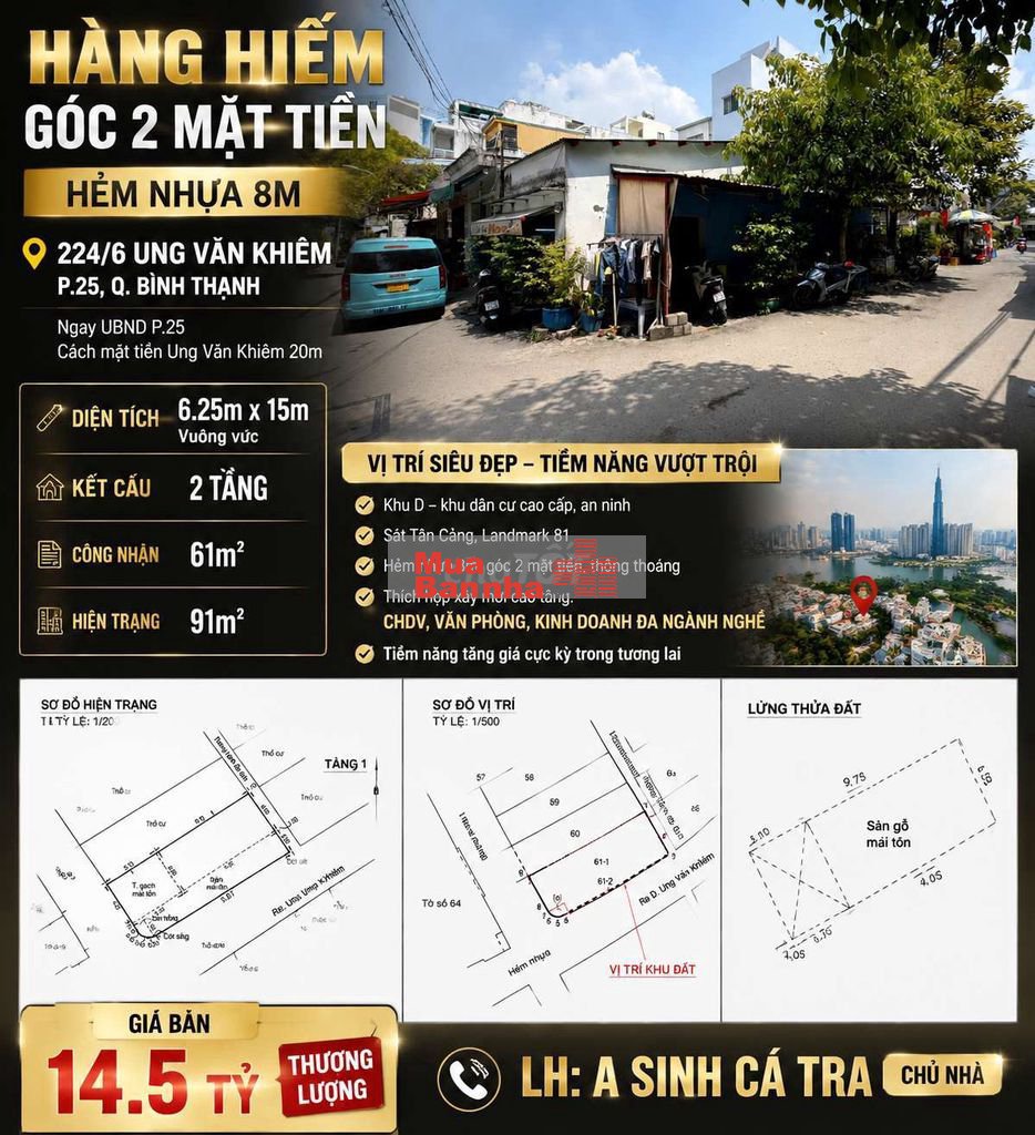 HÀNG HIẾM GÓC HAI MẶT TIỀN KHU D