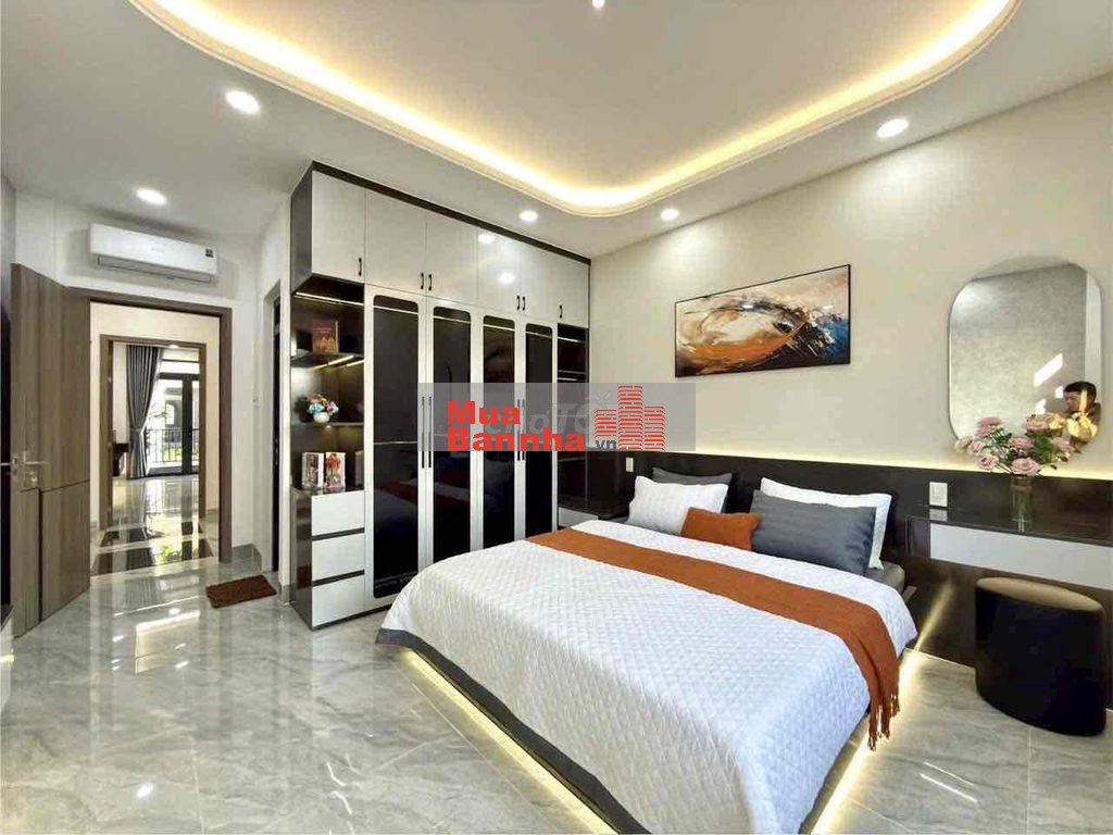 Nhà mới full nội thất đường TX 25, DT:4x16M, Lửng, 3 Lầu, 4PN, P.thờ
