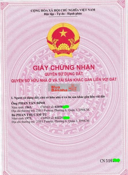 Nhà 3 tầng, Hẻm 238 Pasture, cạnh ngã tư Pasture I Võ Thị Sáu,TPHCM