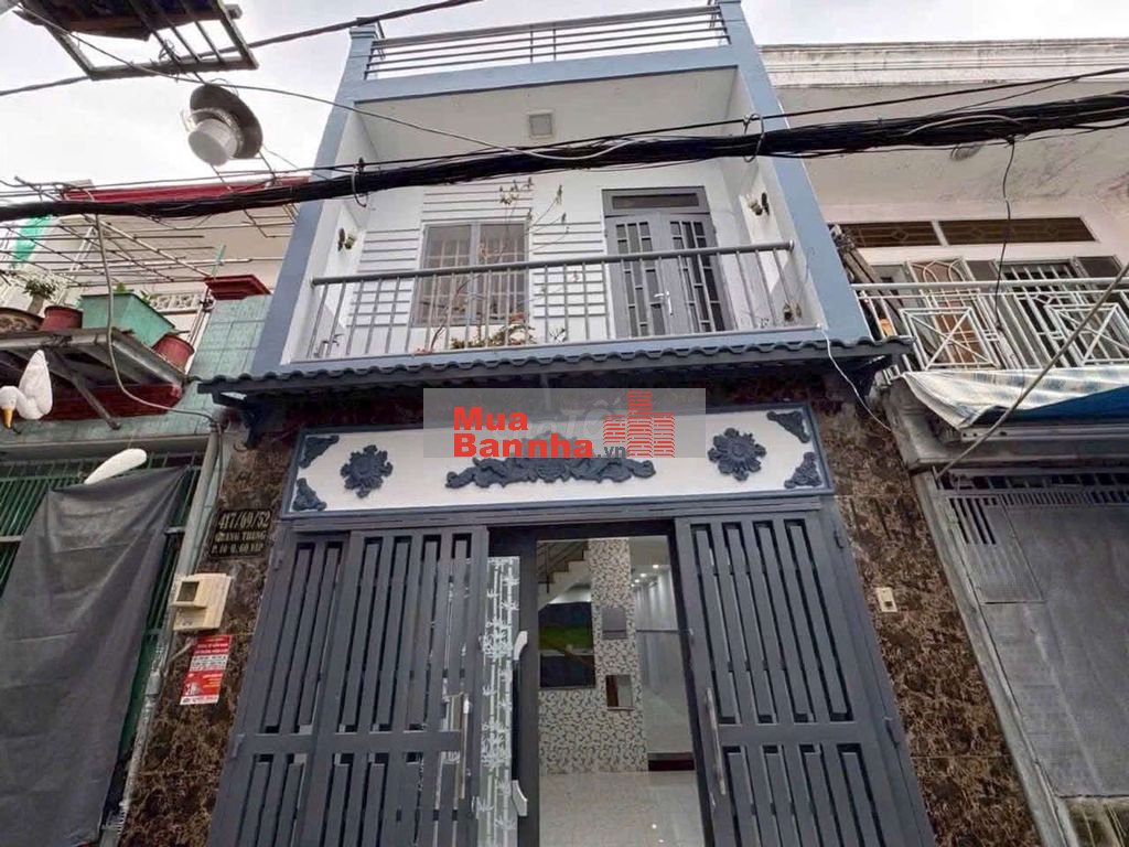 quang trung p10, gần uy ban, 55m2 sổ hồng riêng, hoàn công đủ