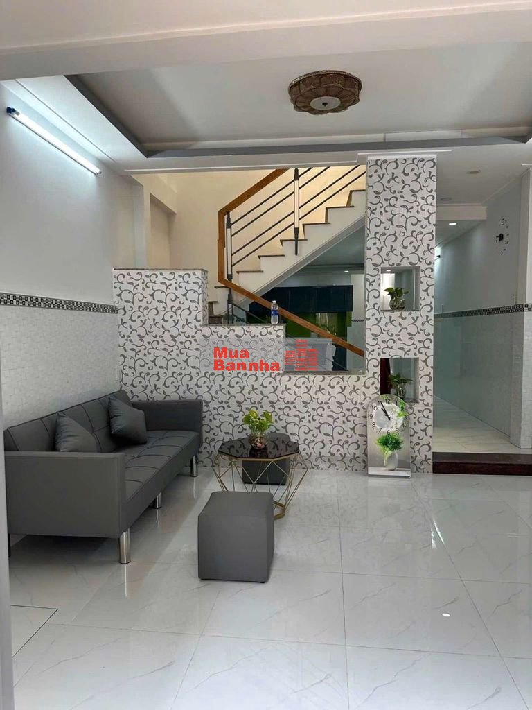 quang trung p10, gần uy ban, 55m2 sổ hồng riêng, hoàn công đủ