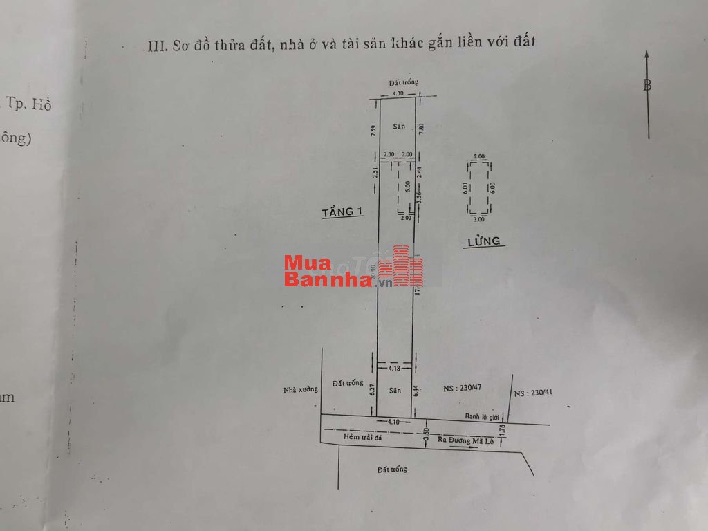 BÁN NHÀ CẤP 4 MÃ LÒ BÌNH TÂN 4mx40m, 158.1m2, 11 tỷ