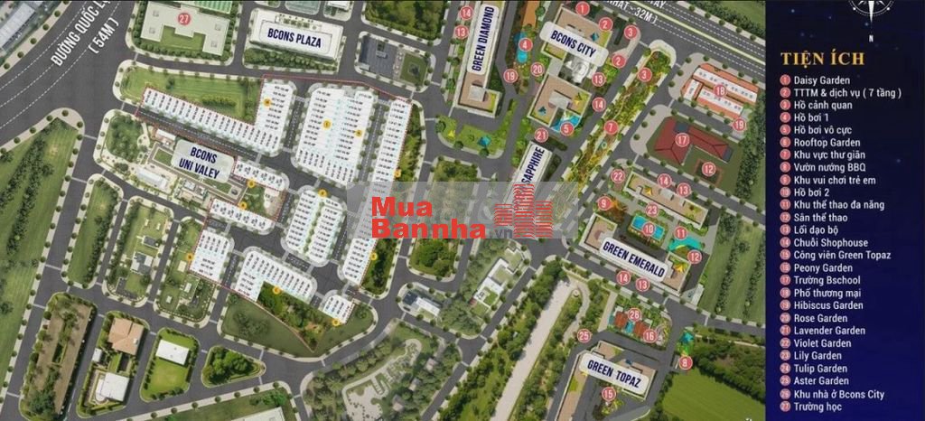 Nhà phố Bcons Uni Valley - chỉ với 9tỷ/căn !!!