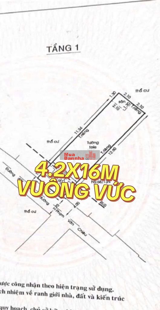 CHỦ NGỘP BÁN RẺ HƠN GIÁ NGÂN HÀNG - 64M2 NGAY CHỢ CẦU, GÒ VẤP