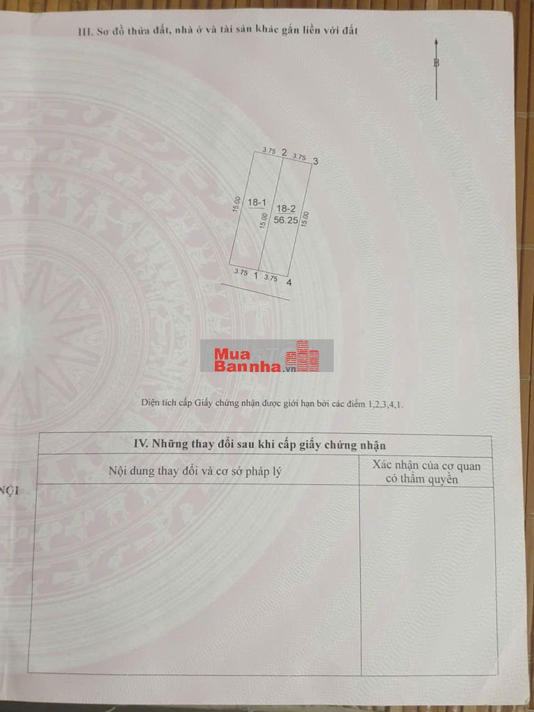 Bán nhà riêng 56.25m2 tại Đông Anh, Hà Nội