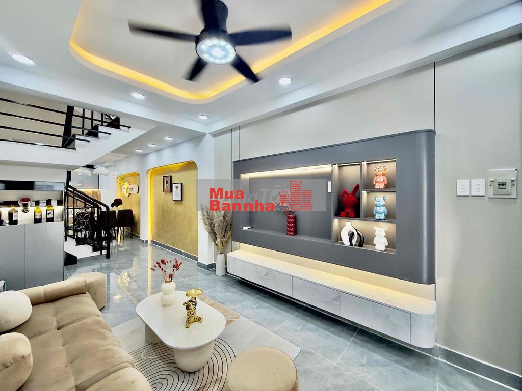 NHÀ ĐẸP 4 TẦNG NGAY ĐẠI HỌC CÔNG NGHIỆP- CHỢ GÒ VẤP, VINCOM, EMART.