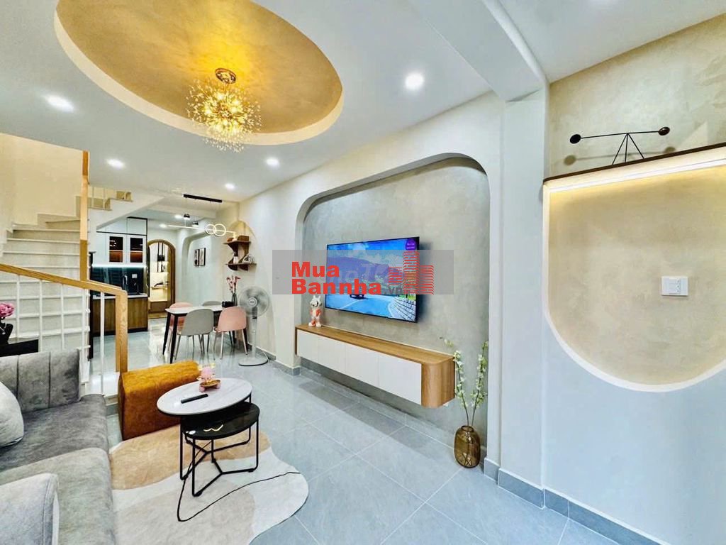 Bán nhà mới ở ngay Tân Hoà Đông, 39m2, 3 PN 3WC, hẻm 5m kế chợ Phú Lâm