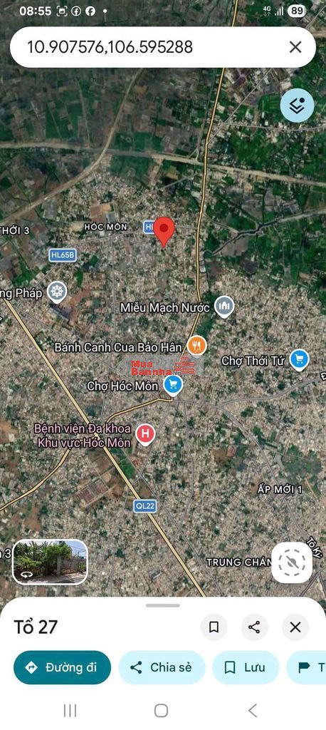 Nhà Mặt tiền Tân Hiệp 14. Diện tích: 4,83 x 20m (nở hậu: 5,07m)