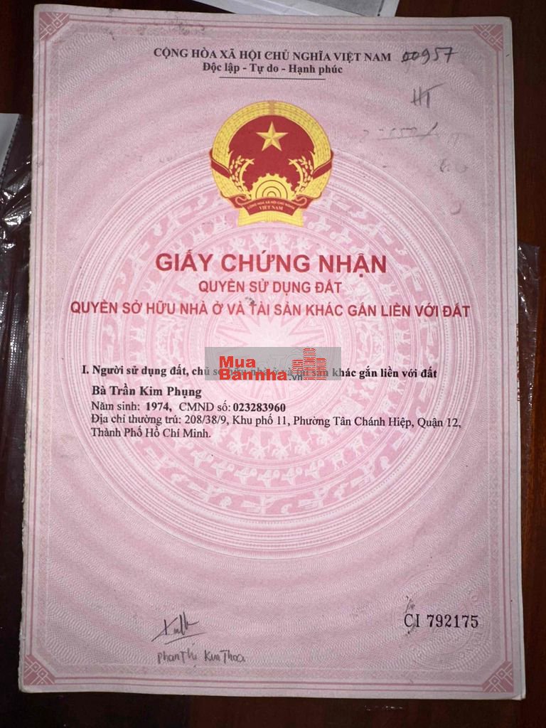 chính chủ bán nhà Quận 12