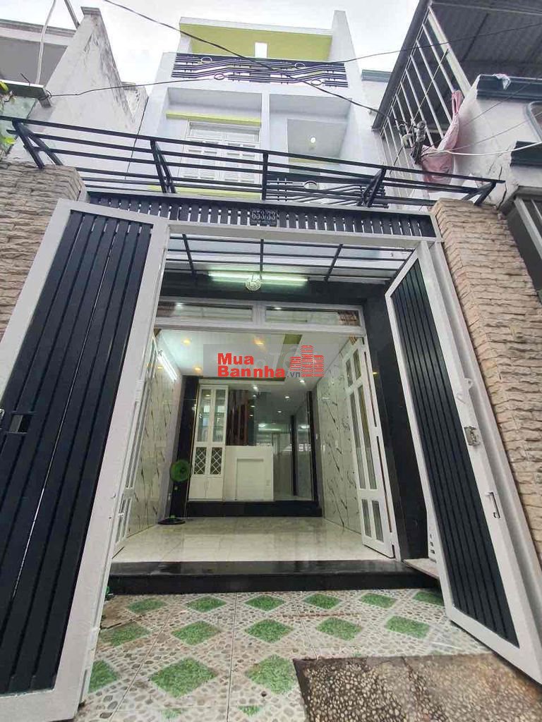 Nhà mới vào ở ngay, 3 tầng, hẻm 653 Phạm Thế Hiển P4Q8, DT 3.6x14m