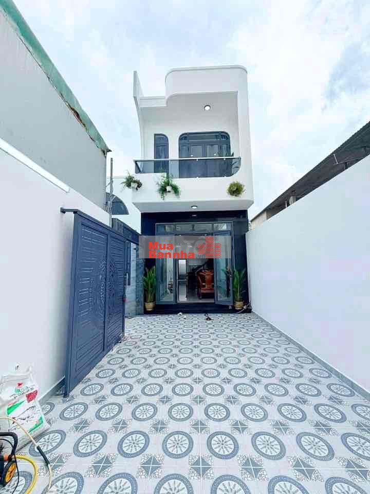 Nhà xây mới 4m x 23m 2 tầng có sân rộng 8m đường Hiệp Thành 17 Q12
