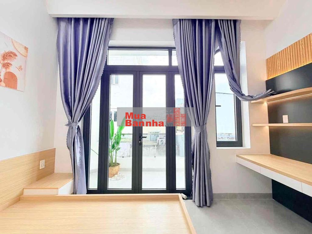 Nhà xây mới 4m x 23m 2 tầng có sân rộng 8m đường Hiệp Thành 17 Q12