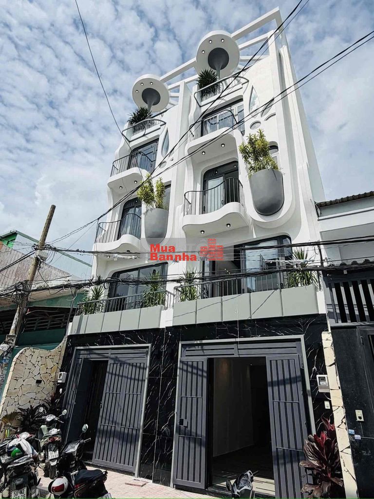 Siêu phẩm 4x16m 1 trệt lửng 3 lầu st 4PN 5WC full nội thất - Giá 8.2ty