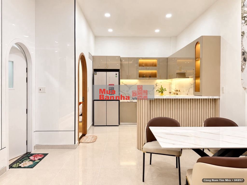 Nhà đẹp 3 tầng Nơ Trang Long Bình Thạnh 64m², nội thất mới