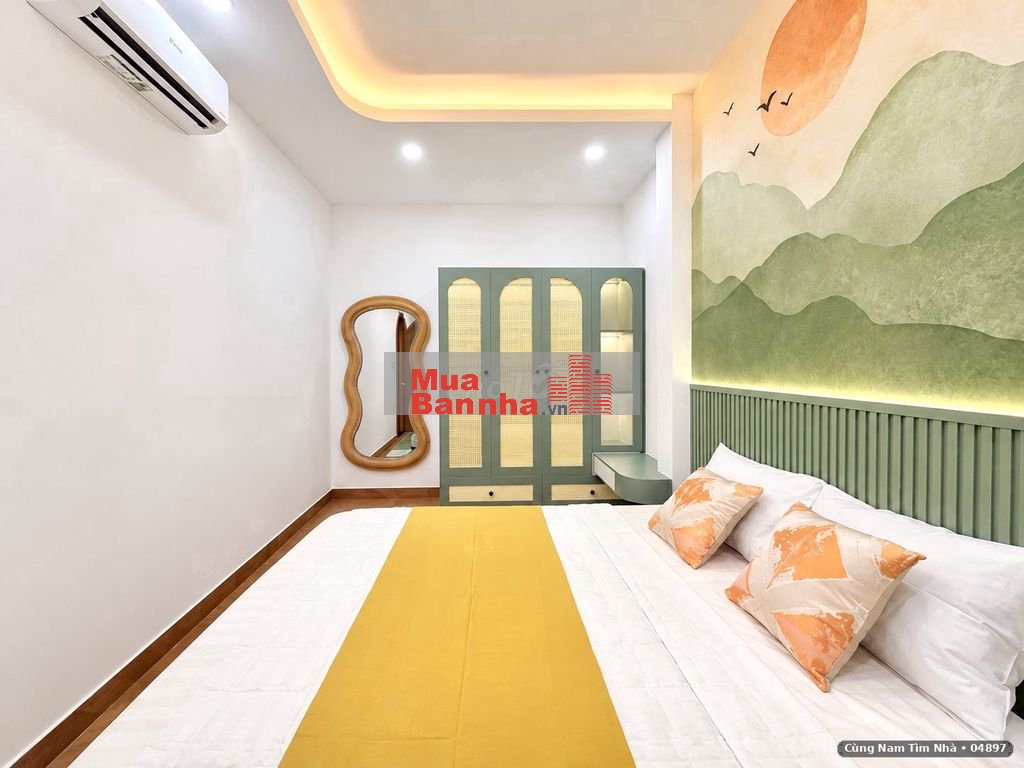 Nhà đẹp 3 tầng Nơ Trang Long Bình Thạnh 64m², nội thất mới