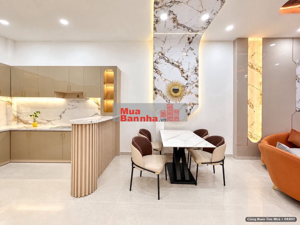 Nhà đẹp 3 tầng Nơ Trang Long Bình Thạnh 64m², nội thất mới
