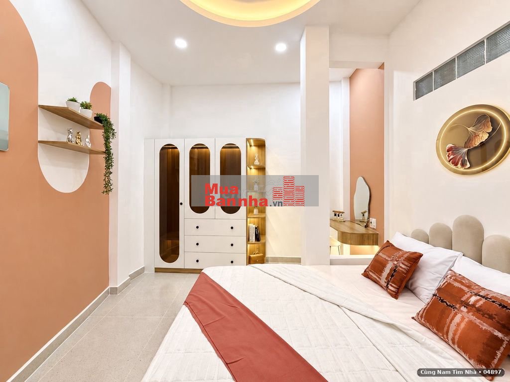 Nhà đẹp 3 tầng Nơ Trang Long Bình Thạnh 64m², nội thất mới