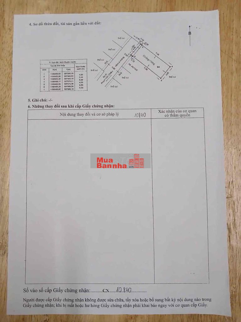 40m2 chuẩn-Nhà Mới-Sổ Vuông A4