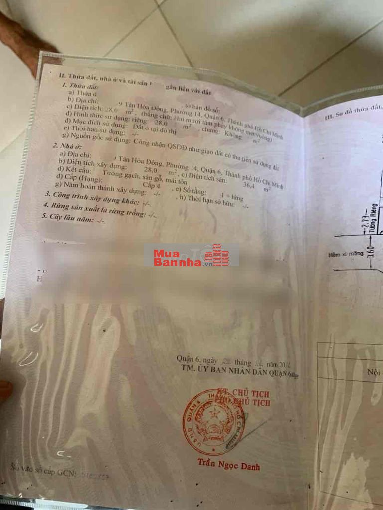chính chủ gửi nhà siêu rẻ 2 tỷ 900 ngang 6m3 dài 5m khu 6 tầng  vị trí