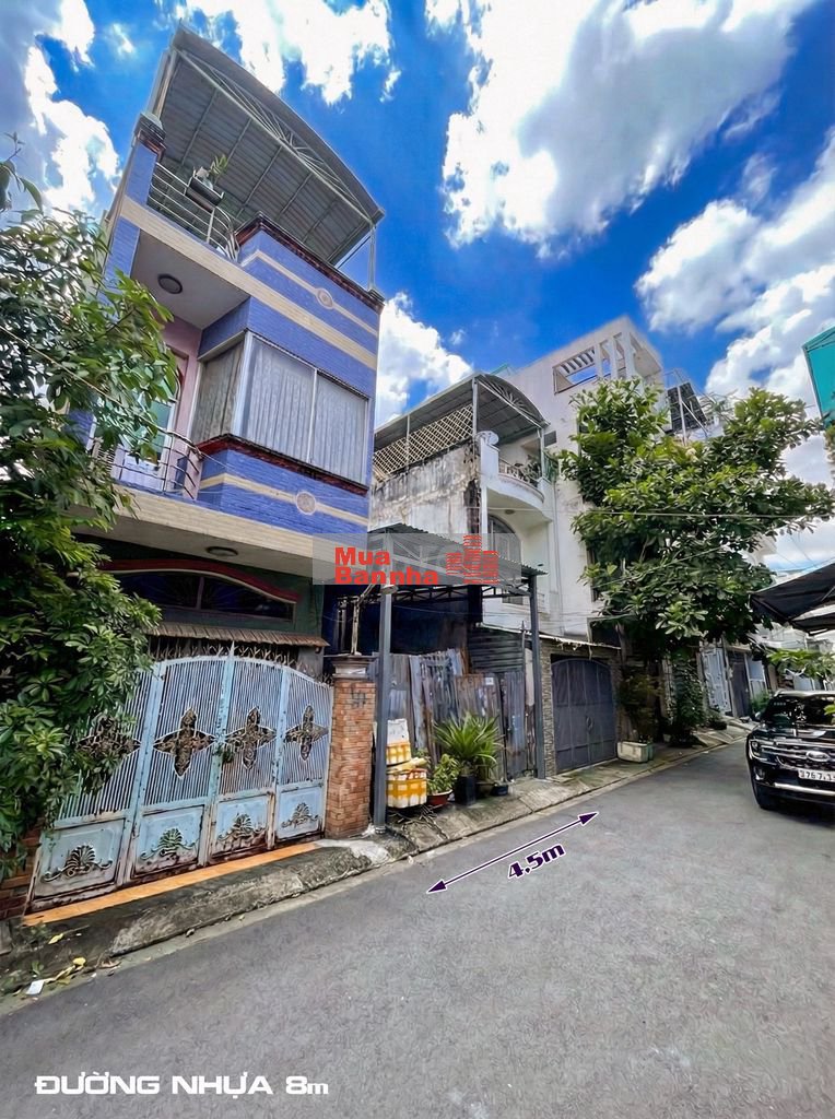 NHÀ DT: 4,5x14,5m (65m2), MẶT TIỀN ĐƯỜNG NHỰA 8m, Q.7. CHỈ 6,3 TỶ