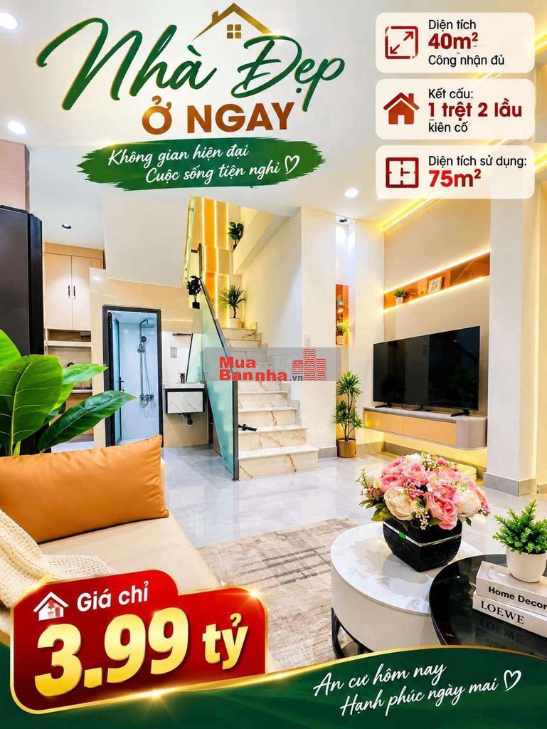 🔥 NHÀ GÒ VẤP - 3.99 tỷ - 40M² - 3 TẦNG - HẺM XE HƠI 🔥